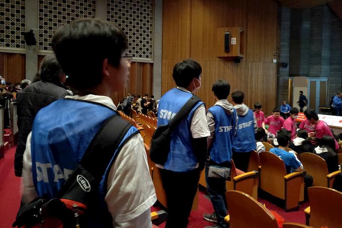 ボランティアをしている様子